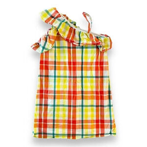 Janie & Jack | Summer Madras Ruffle Dress (4)